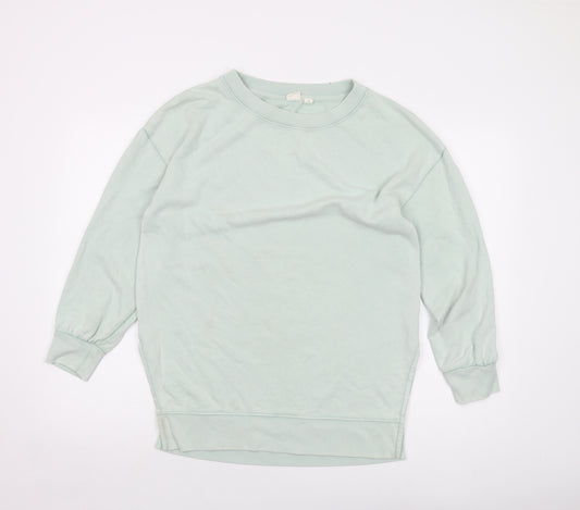 Gapo Womens Green Cotton Pullover Sweatshirt Size M Pullover