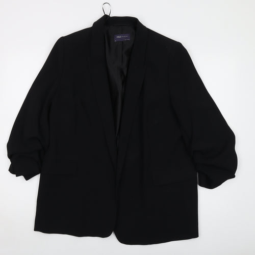 Marks and Spencer Womens Black Jacket Size 16