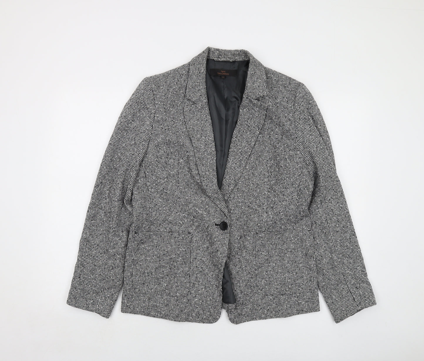 NEXT Womens Grey Jacket Size 16 Button