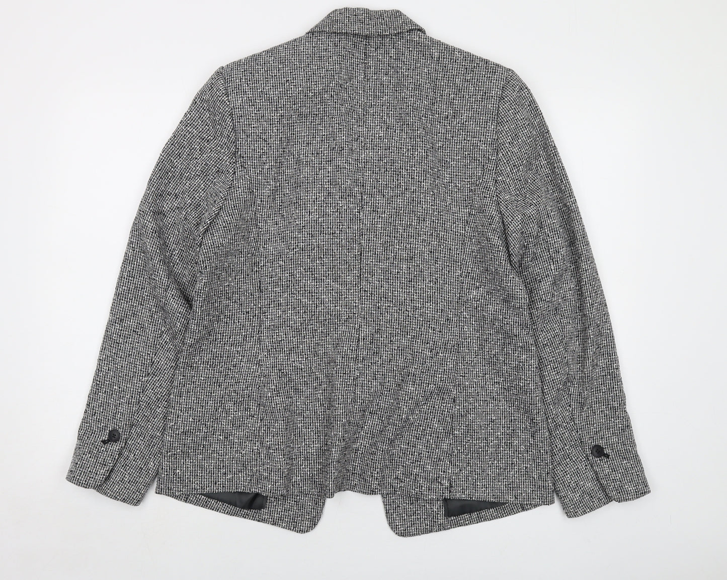 NEXT Womens Grey Jacket Size 16 Button