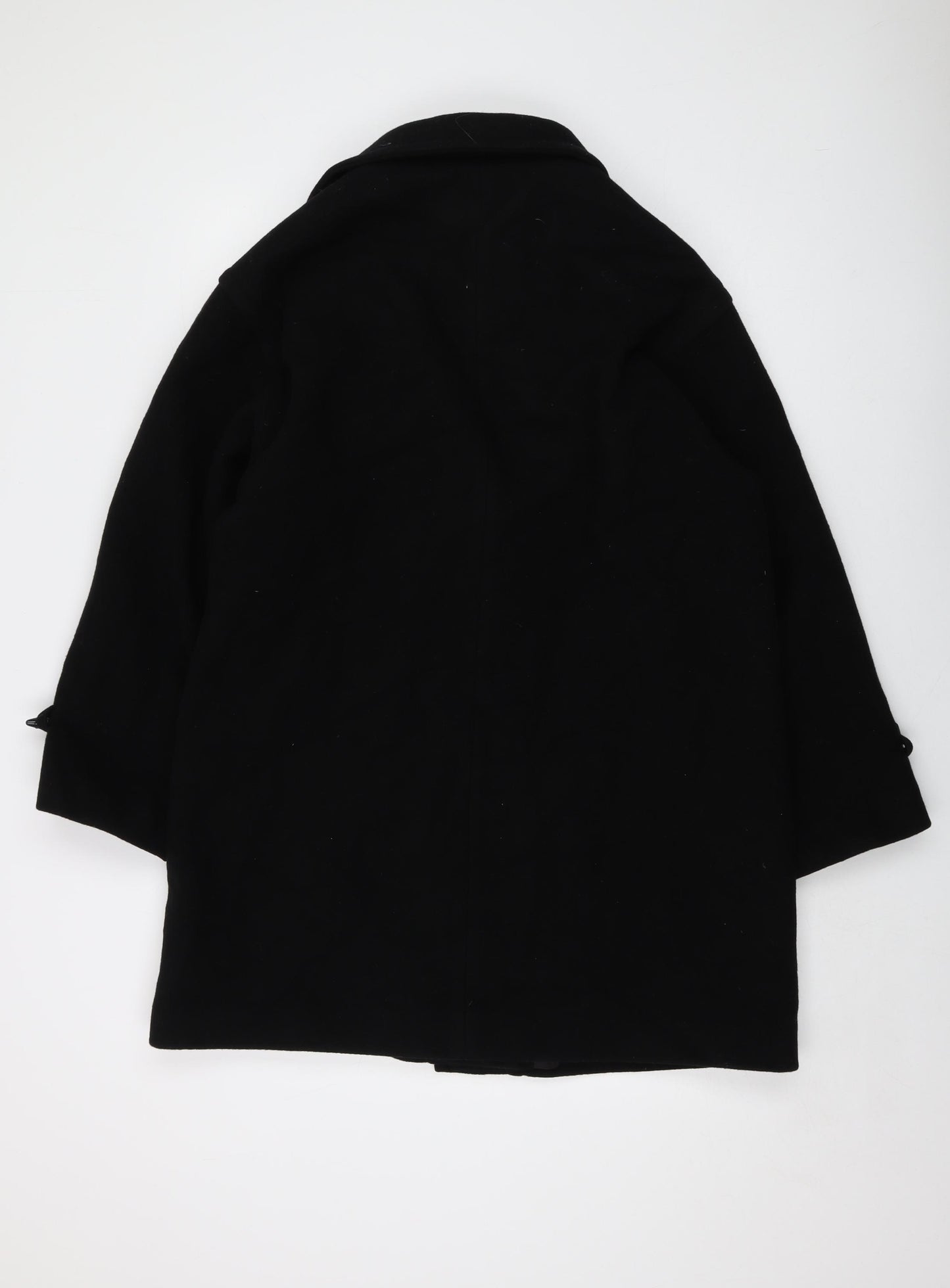 Simone Womens Black Jacket Size 12 Toggle