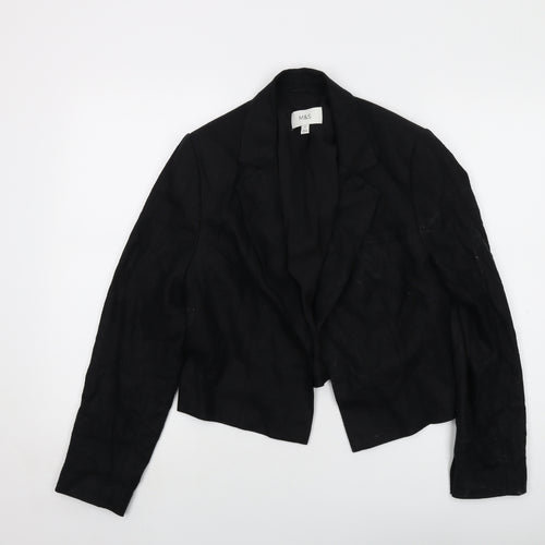 Marks and Spencer Womens Black Jacket Size 12 Button