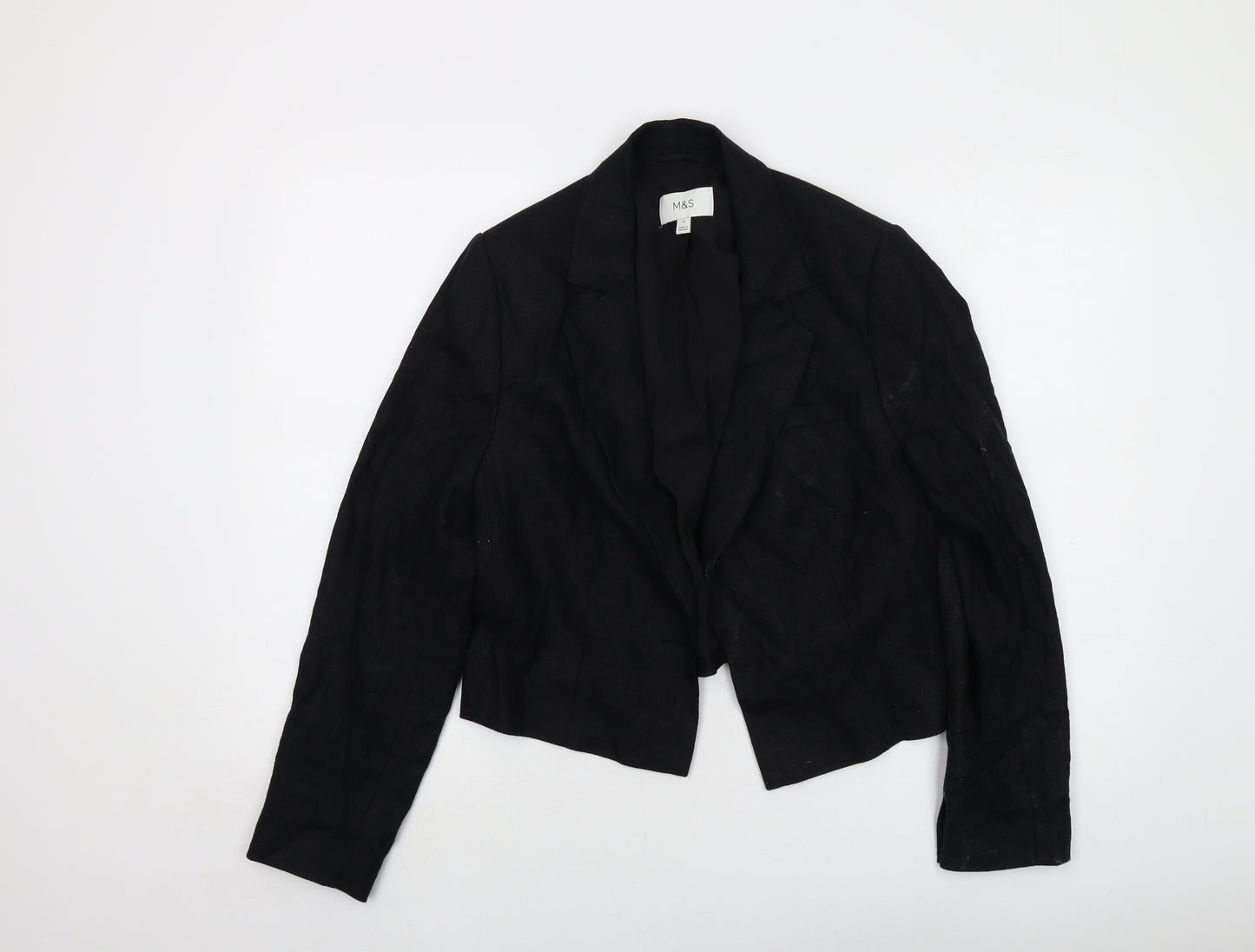 Marks and Spencer Womens Black Jacket Size 12 Button