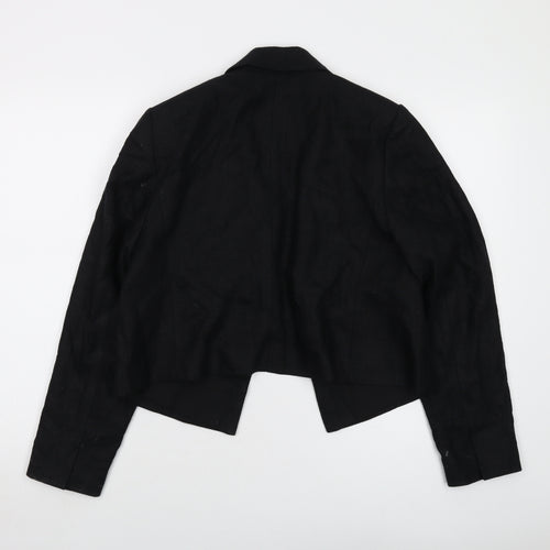 Marks and Spencer Womens Black Jacket Size 12 Button