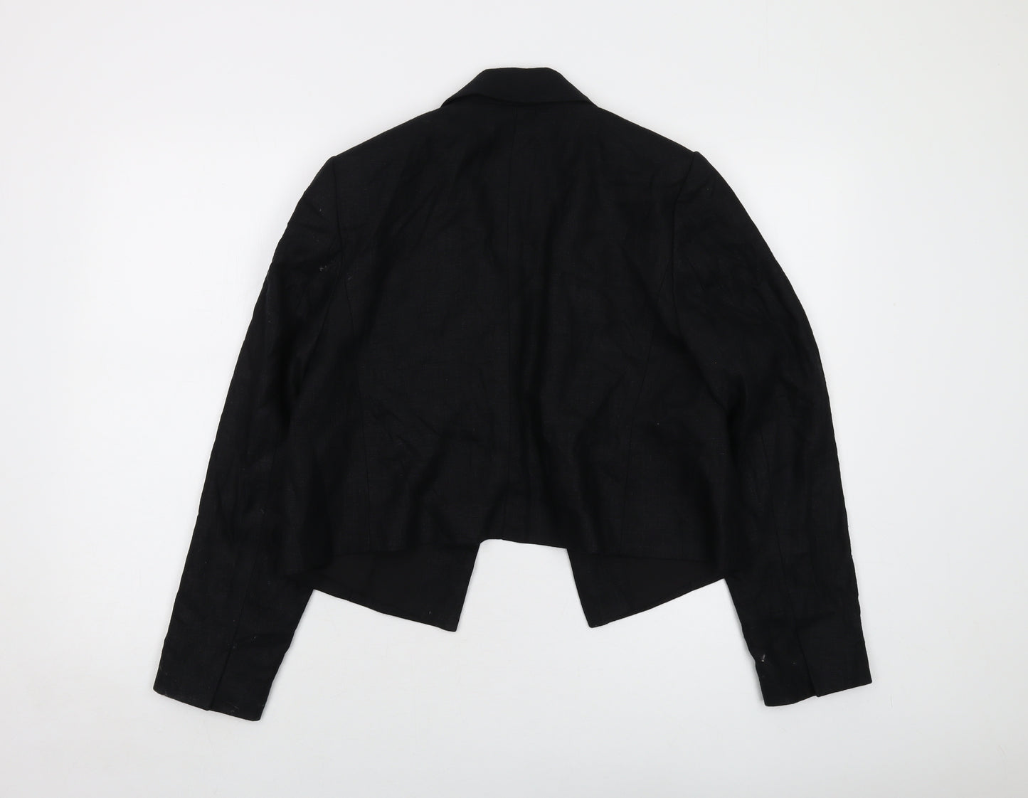 Marks and Spencer Womens Black Jacket Size 12 Button