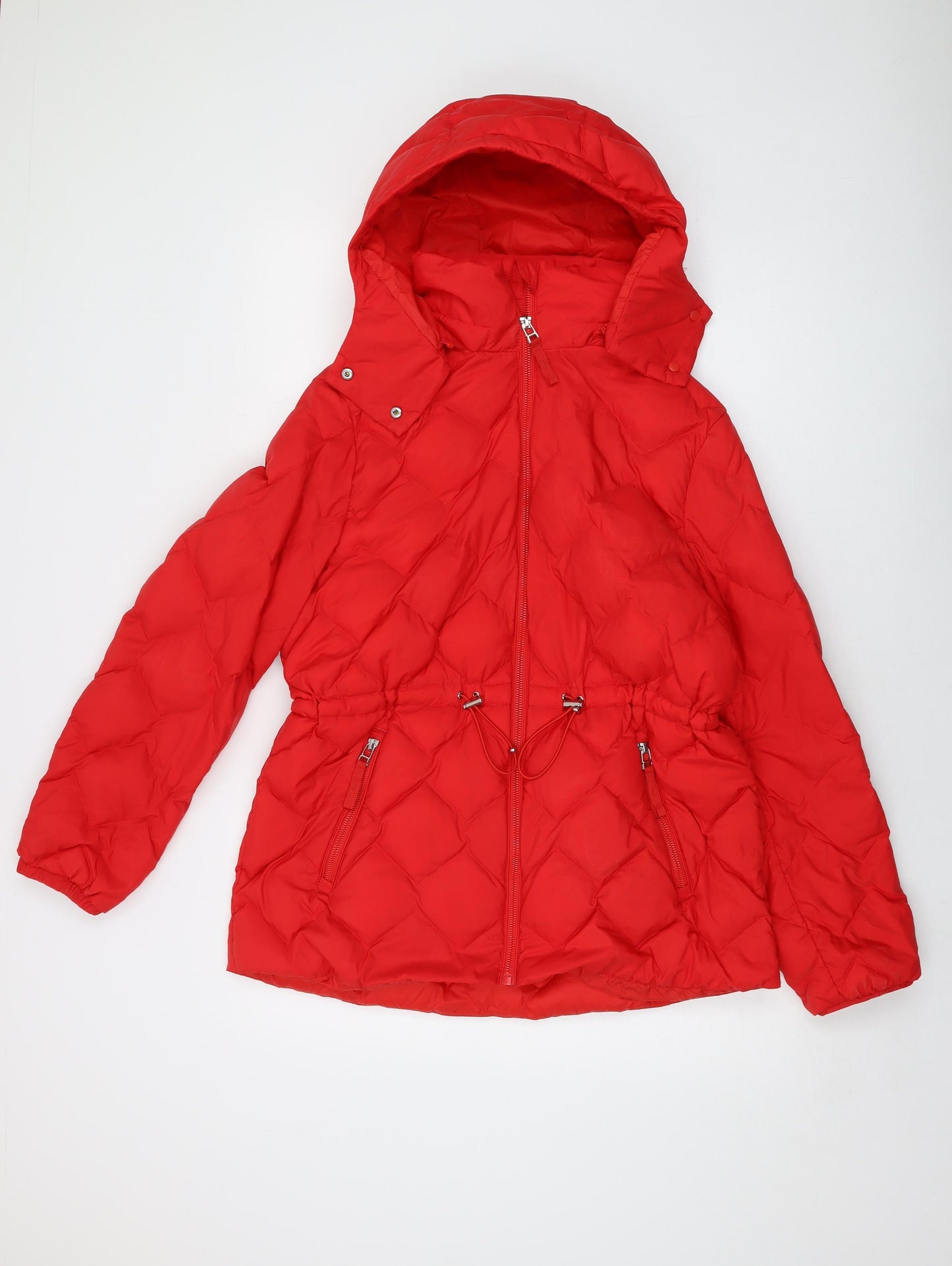 Marks and Spencer Womens Red Jacket Size 14 Zip