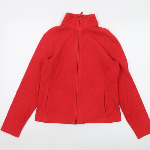 Marks and Spencer Womens Red Jacket Size 12 Zip