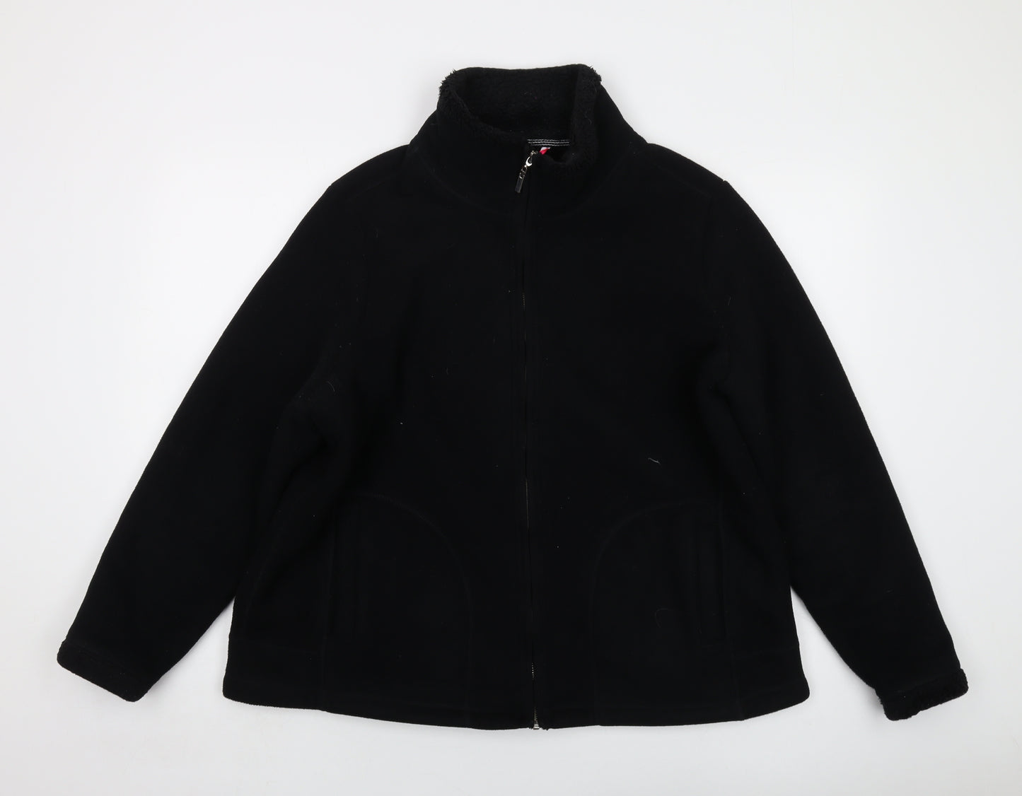 Marks and Spencer Womens Black Jacket Size 20 Zip