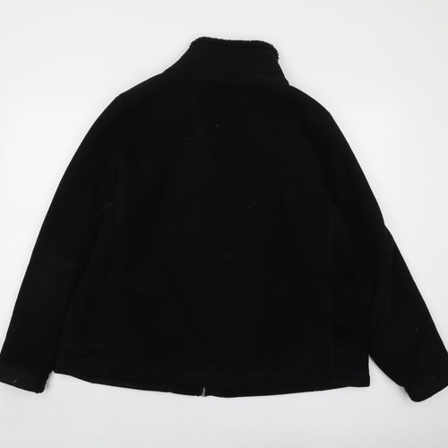 Marks and Spencer Womens Black Jacket Size 20 Zip