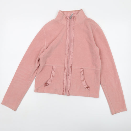 Per Una Womens Pink Jacket Size 10 Zip