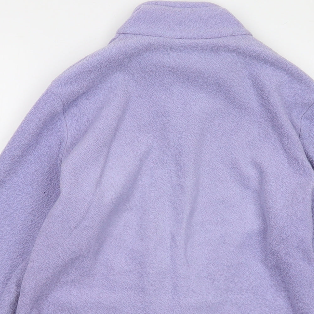 Marks and Spencer Womens Purple Jacket Size 8 Zip