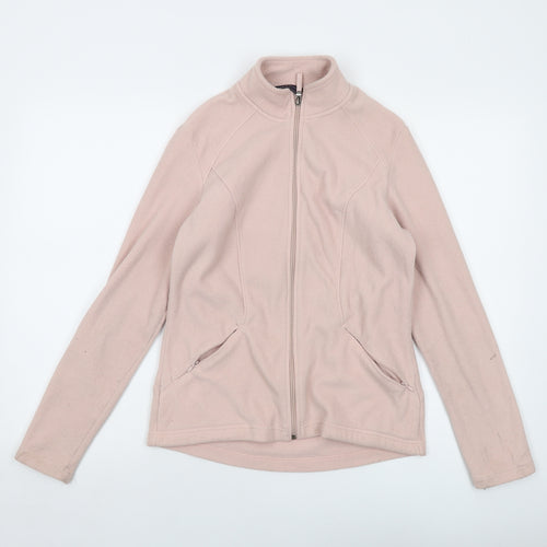 Marks and Spencer Womens Pink Jacket Size 10 Zip