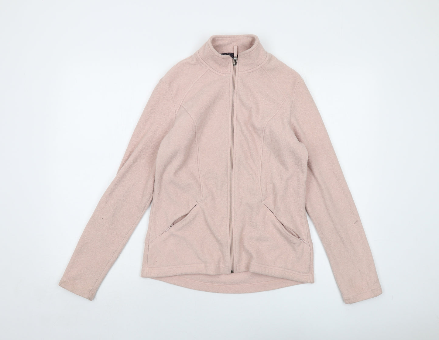 Marks and Spencer Womens Pink Jacket Size 10 Zip
