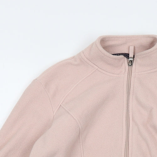 Marks and Spencer Womens Pink Jacket Size 10 Zip