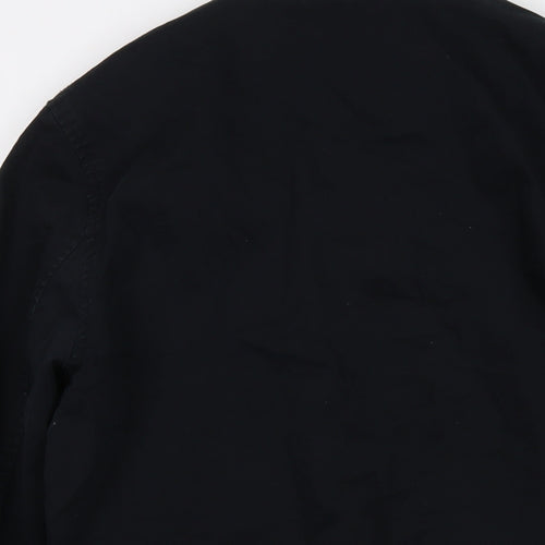 River Island Mens Black Bomber Jacket Jacket Size M Zip