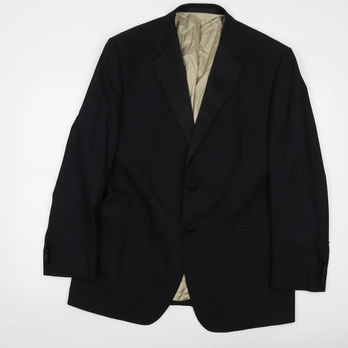 Marks and Spencer Mens Black Wool Jacket Suit Jacket Size 44 Regular