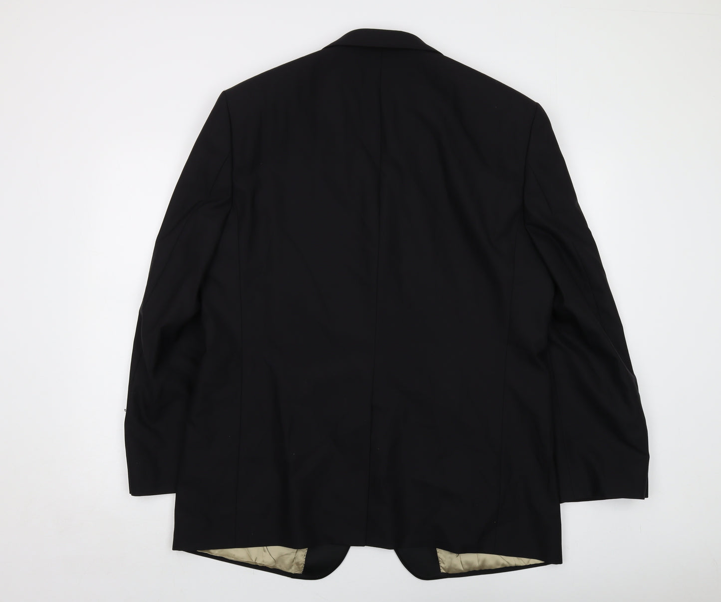 Marks and Spencer Mens Black Wool Jacket Suit Jacket Size 44 Regular