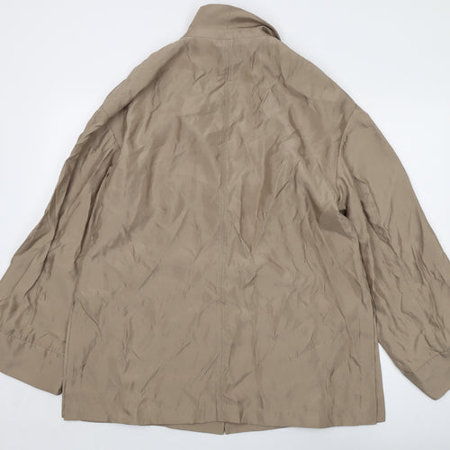 H&M Womens Beige Jacket Size S Button