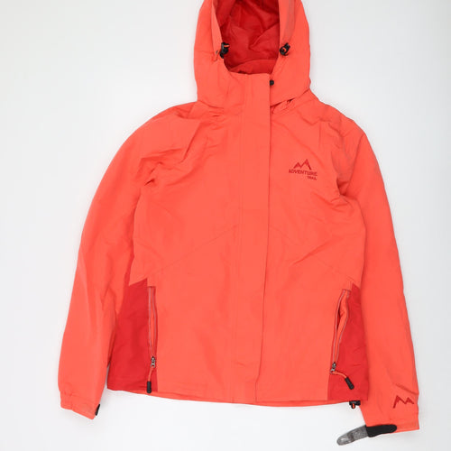 Adventure Trall Womens Orange Jacket Size 14 Zip