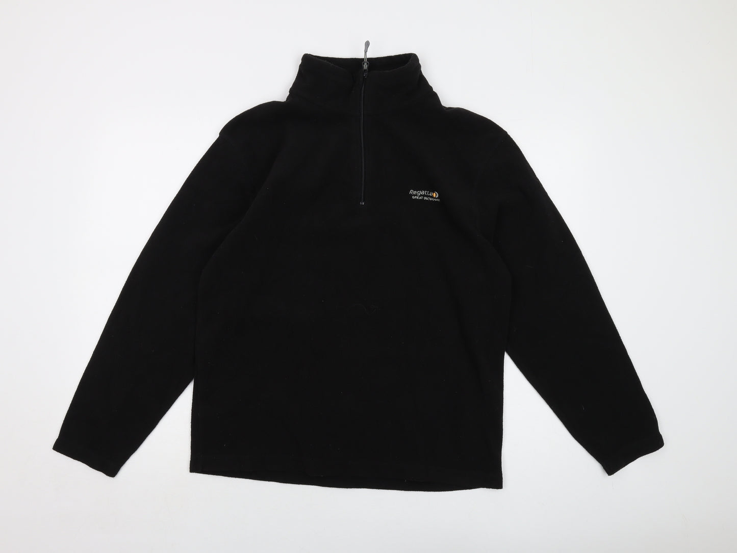 Regatta Mens Black Polyester Pullover Sweatshirt Size M