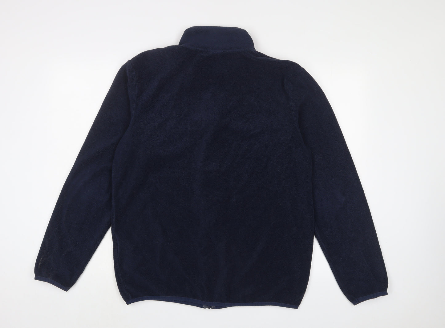 JACK & JONES Mens Blue Jacket Size L Zip - Logo