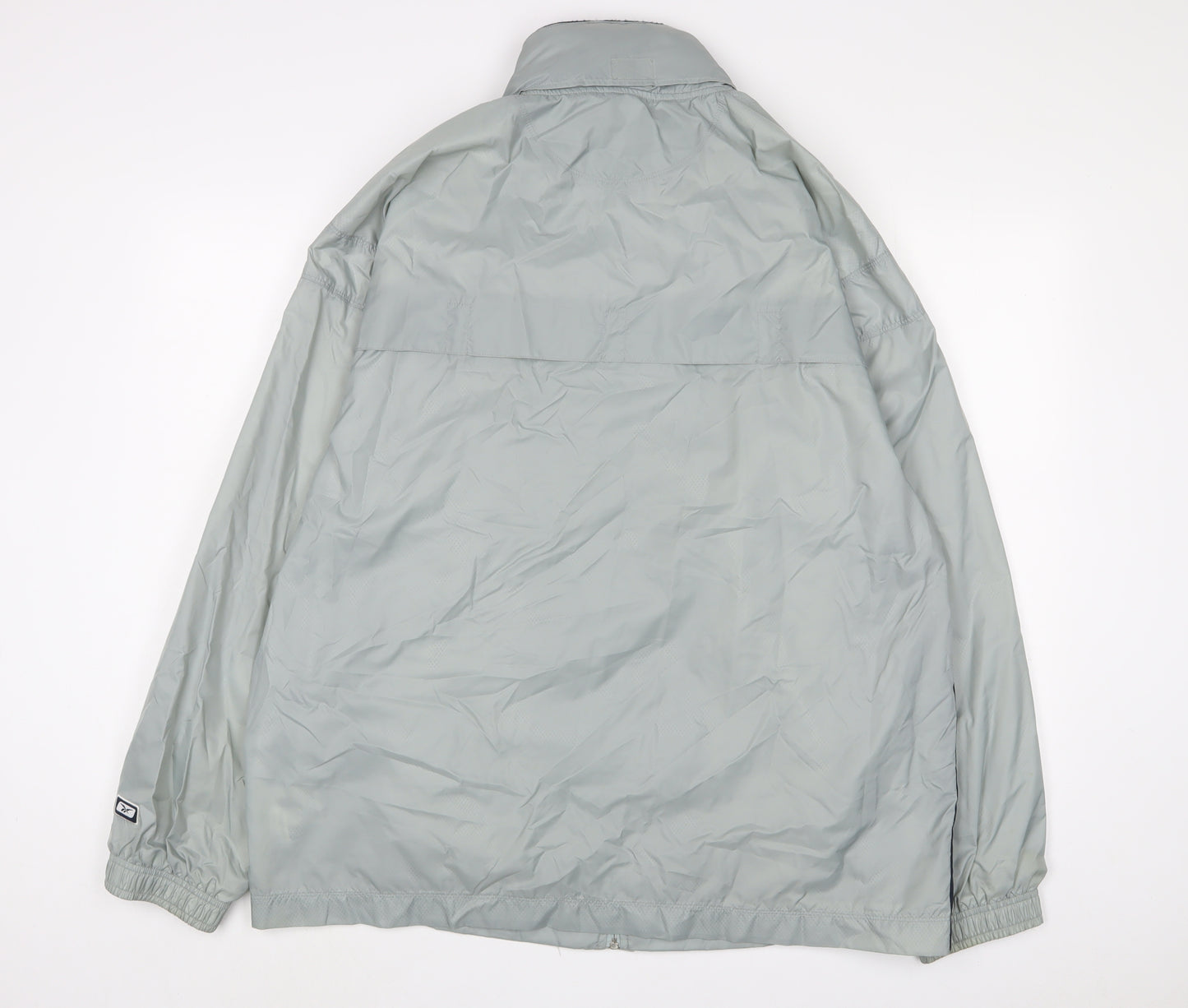 Reebok Mens Blue Jacket Size XL Zip - Logo