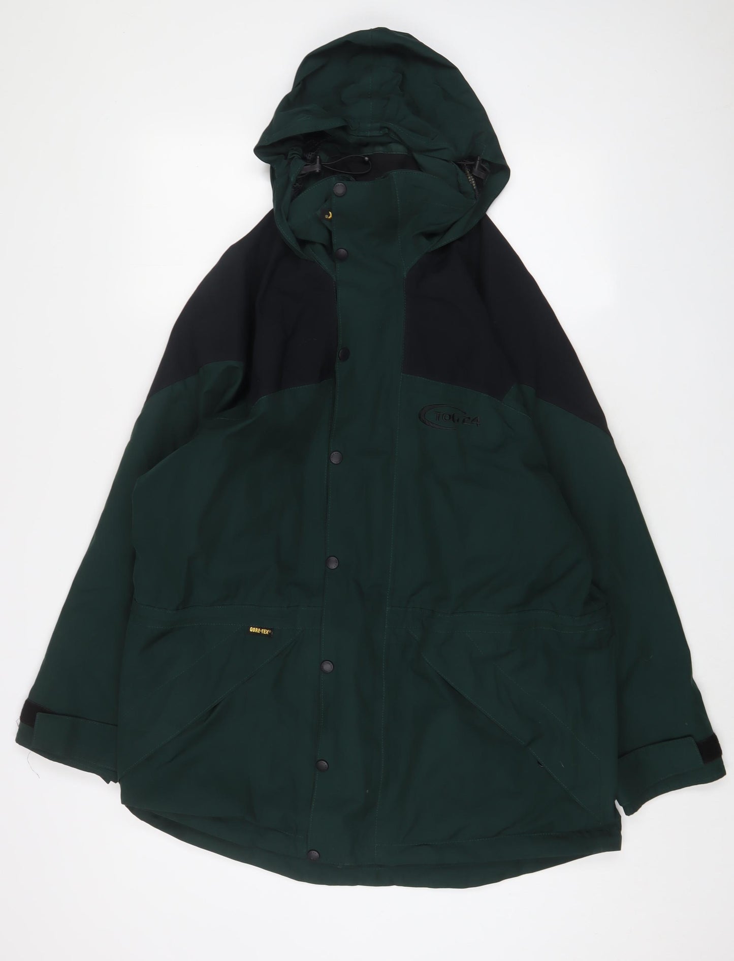 TOG24 Womens Green Jacket Coat Size 12 Zip - Logo, Embroidered