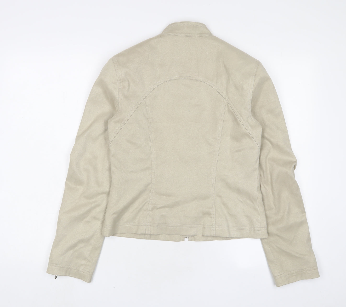 NEXT Womens Beige Jacket Size 10 Zip