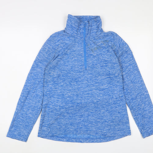 Regatta Womens Blue Polyester Pullover Sweatshirt Size 8 Zip