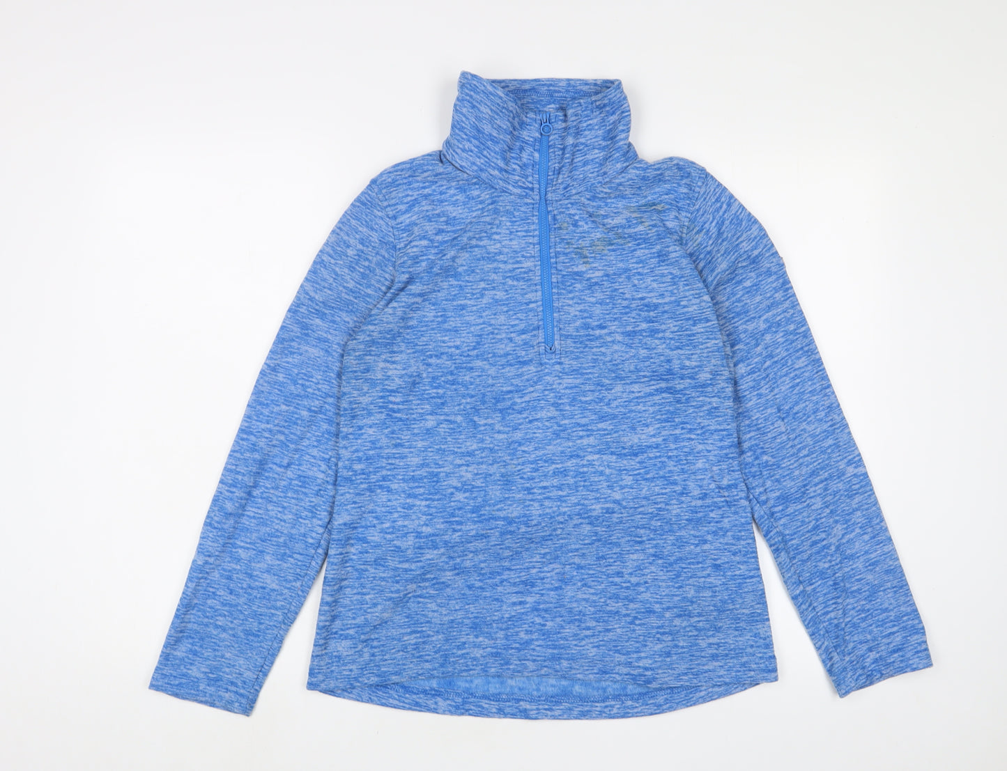 Regatta Womens Blue Polyester Pullover Sweatshirt Size 8 Zip