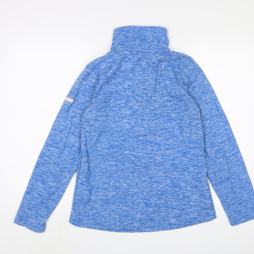 Regatta Womens Blue Polyester Pullover Sweatshirt Size 8 Zip