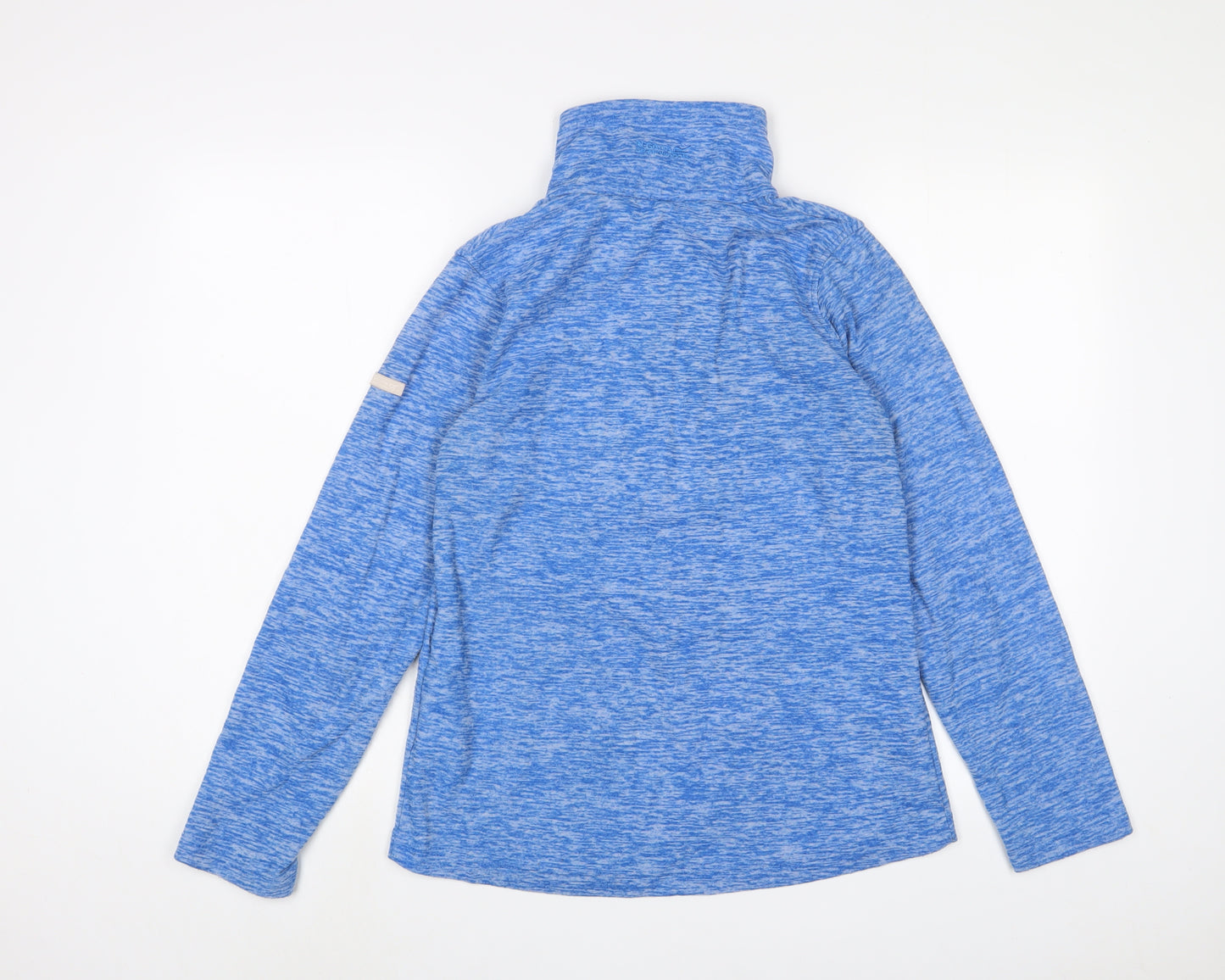 Regatta Womens Blue Polyester Pullover Sweatshirt Size 8 Zip