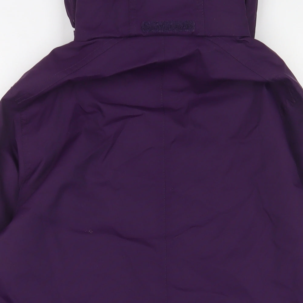 Peter Storm Womens Purple Rain Coat Coat Size 10 Zip