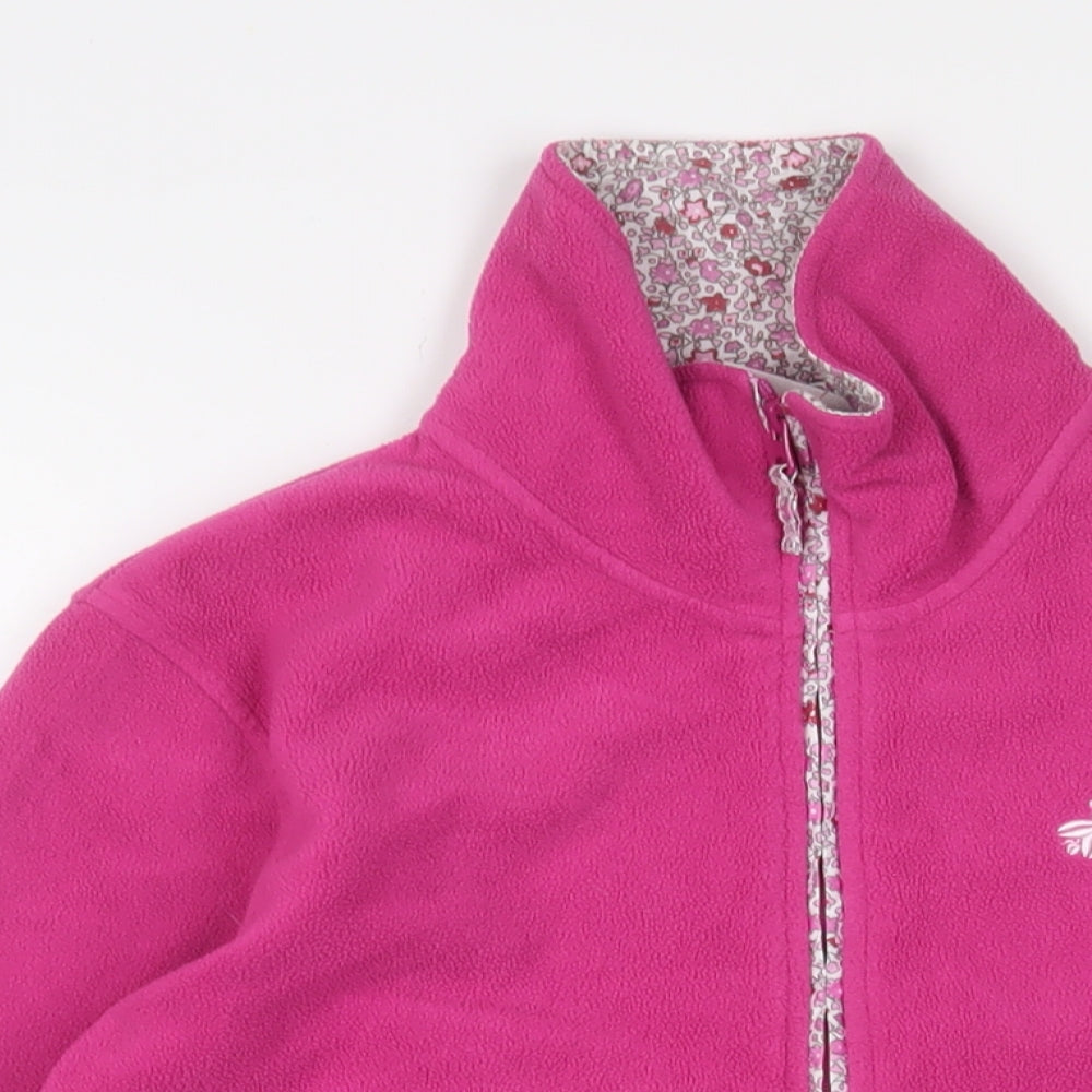 Equi Theme Womens Pink Jacket Size M Zip - Horse Flower