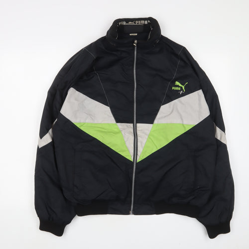 PUMA Mens Black Jacket Size L Zip