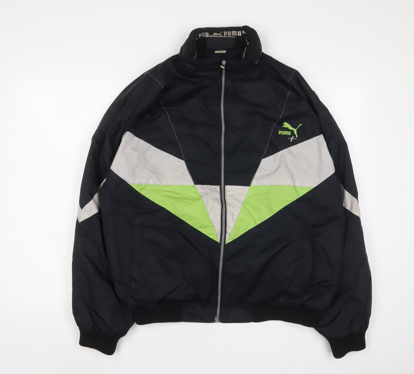 PUMA Mens Black Jacket Size L Zip