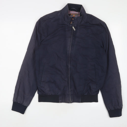 Ben Sherman Mens Blue Jacket Size S Zip - Logo, Embroidered