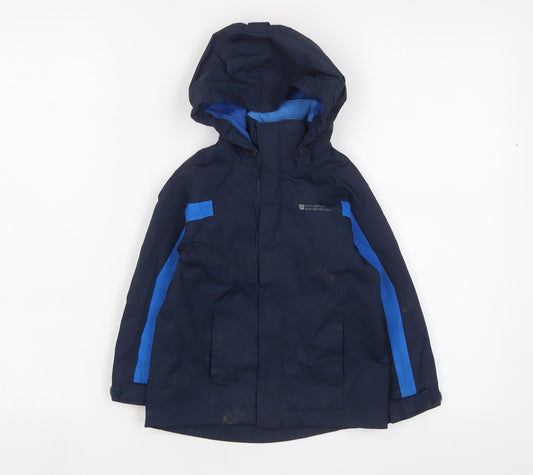 Mountain Warehouse Boys Blue Basic Coat Coat Size 2-3 Years Zip