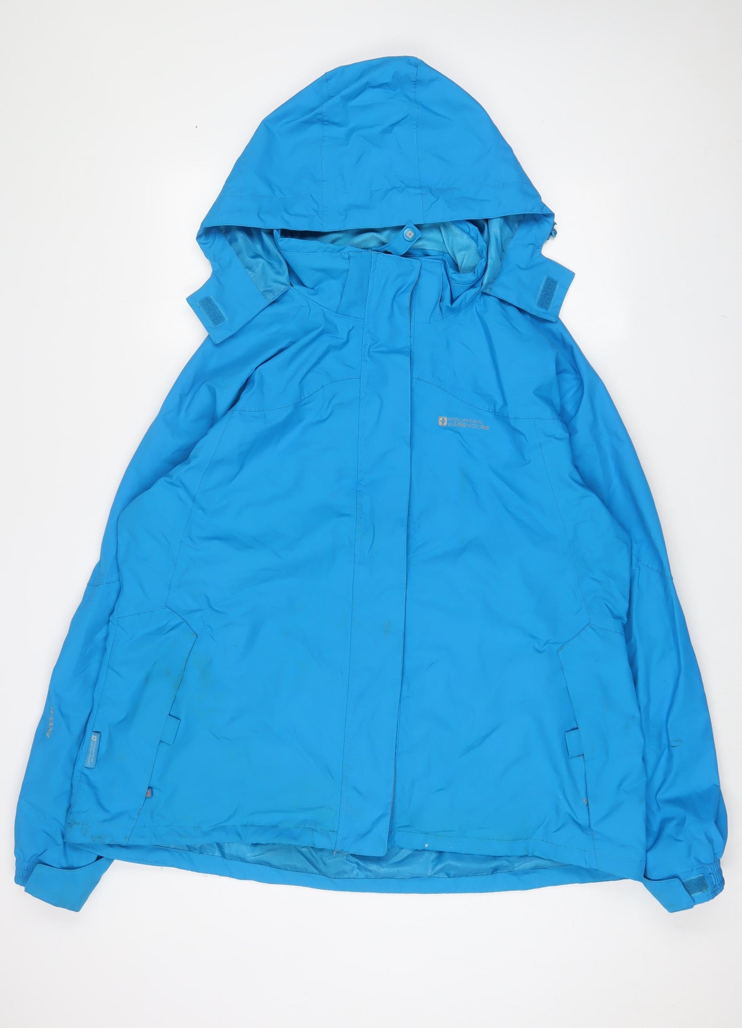 Marks and Spencer Womens Blue Rain Coat Coat Size 22 Zip