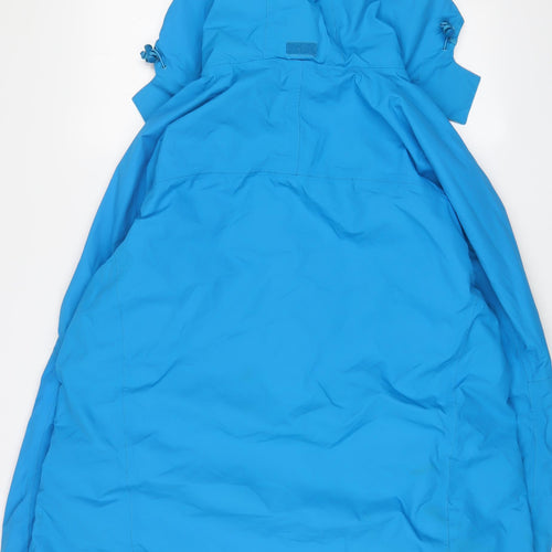 Marks and Spencer Womens Blue Rain Coat Coat Size 22 Zip