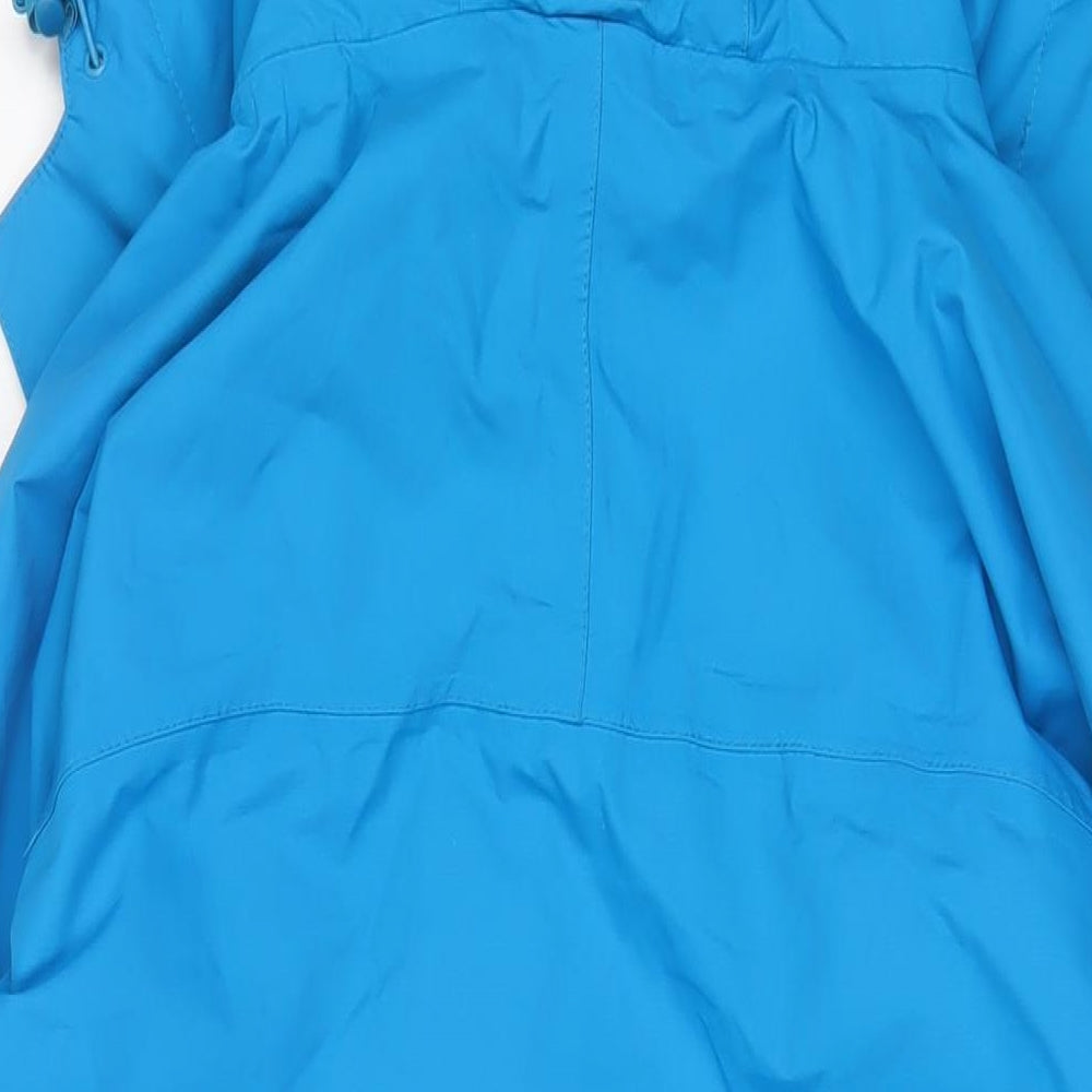 Marks and Spencer Womens Blue Rain Coat Coat Size 22 Zip