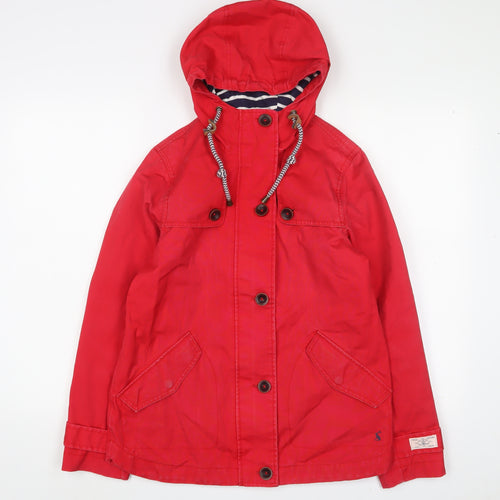 Joules Womens Red Jacket Size 8 Zip