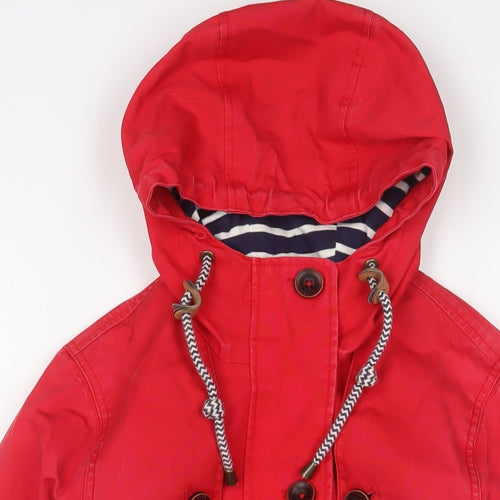 Joules Womens Red Jacket Size 8 Zip