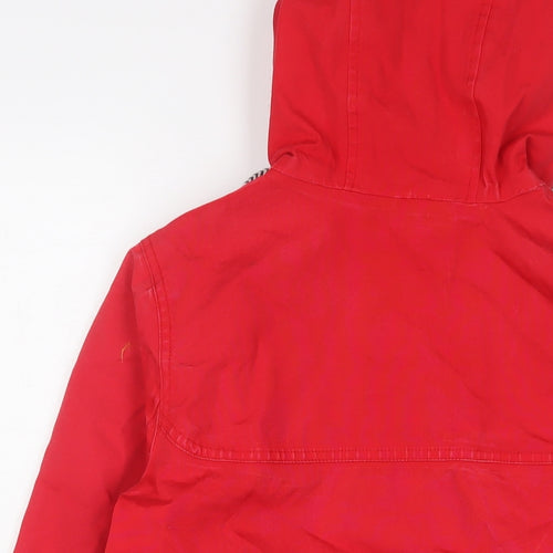 Joules Womens Red Jacket Size 8 Zip