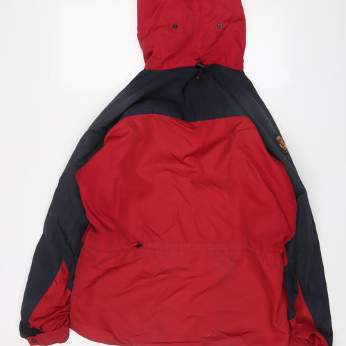 Paramo Mens Red Jacket Coat Size S Zip - Logo, Embroidered