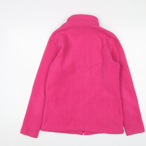 Hi Gear Womens Pink Jacket Size 10 Zip - Logo, Embroidered