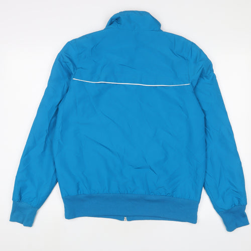 Nike Mens Blue Jacket Size L Zip - Logo, Embroidered