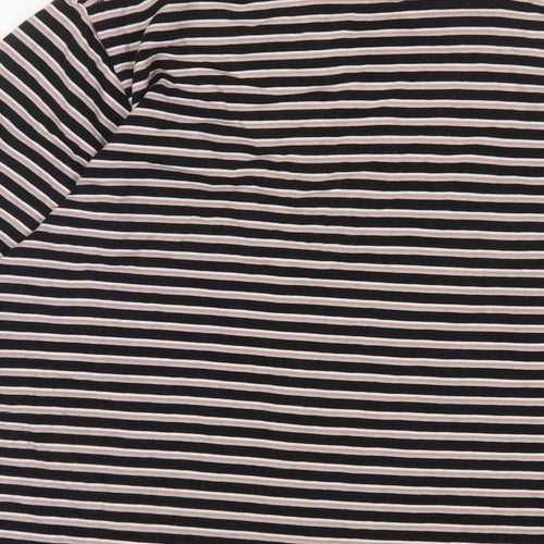 Barney Cools Mens Multicoloured Striped Cotton T-Shirt Size XL Crew Neck - Logo, Embroidered