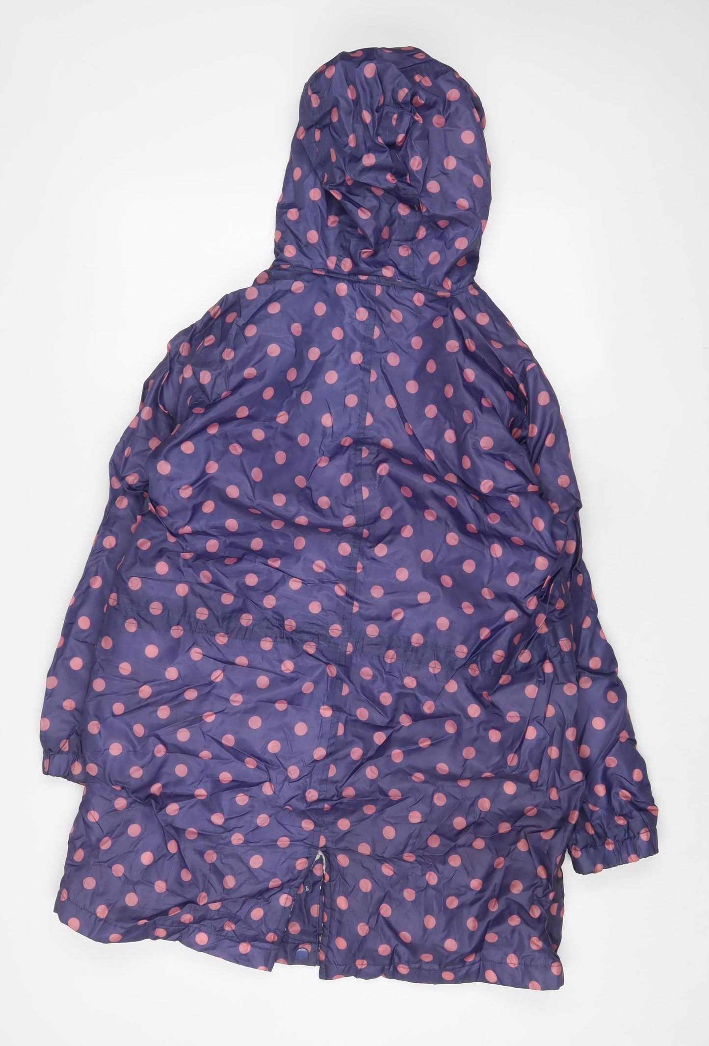 Cotton Traders Womens Purple Polka Dot Jacket Size 12 Zip