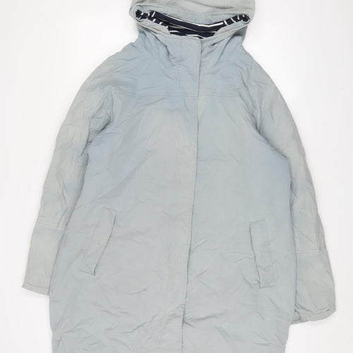 Rain Womens Blue Jacket Coat Size 14 Zip